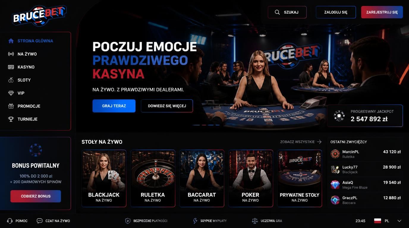 Studio live casino pełne klimatu